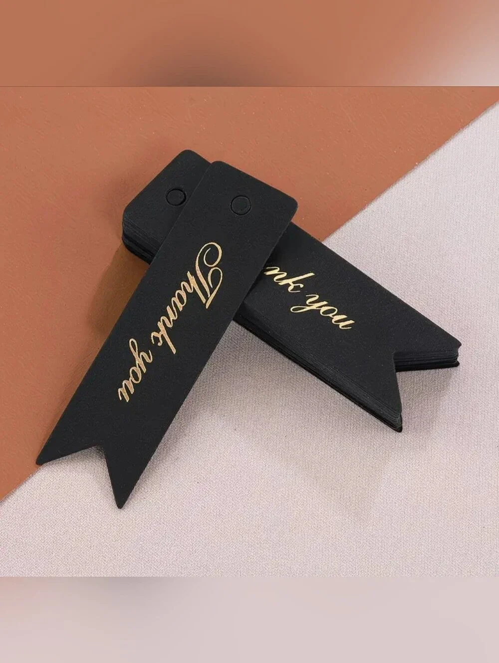 50 Thank You Cards - Black Or White Choose 1